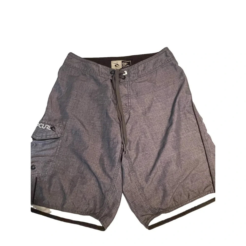 Rip Curl Men's Board‎ Shorts Swim Trunks Dark Gray Side Pocket 29 Casual